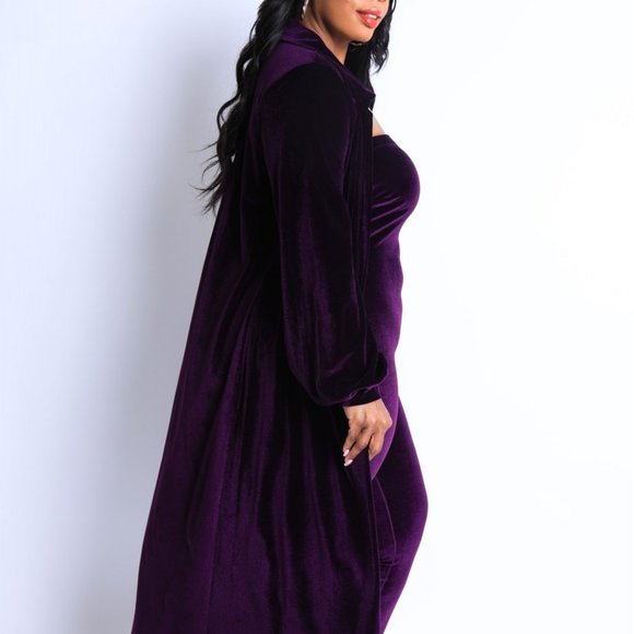 Beautiful  strapless jumpsuit with matching Cardigan Jacket.  - Picture 3 of 7